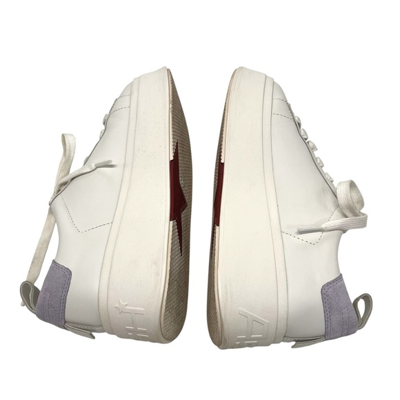 Ash Move S White Leather Chunky Platform Sneaker Lavender Heel Women’s 39 - Picture 10 of 15